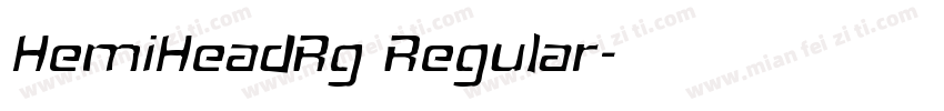 HemiHeadRg Regular字体转换